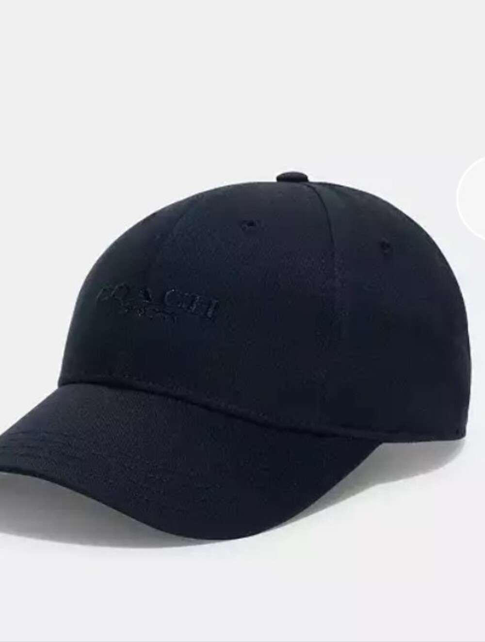 Coach Black Men's Baseball Cap with Subtle Logo